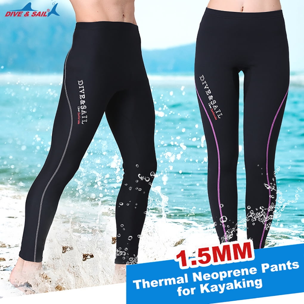 1.5MM Combinaison Pantalon Neoprene UV Protection Adultes Extensible Plongee Leggings pour la Plongee Plongee Plongee en Apnee Plongee Sous Marine