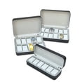 thumbnail image 4 of 2025 New 6/10/12 Girds Portable Watch Storage Boxes Organizer with Zipper Classic Style Multifunctional Watch Display Box (Black 12 grids), 4 of 7