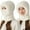White #6, variant on 3-in-1 Knitted Winter Balaclava Hat with Scarf & Face Mask | Fleece Lined Windproof Warm Headwear for Women | Cozy Cold Weather Accessory