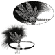 thumbnail image 3 of Retro 1920s Diadema Roaring 20s Great Gatsby Headgear con pluma de pavo real 1920s Flap Gatsby Accesorios para el cabello Zhivalor  CPB-DE-LYY815-1, 3 of 5