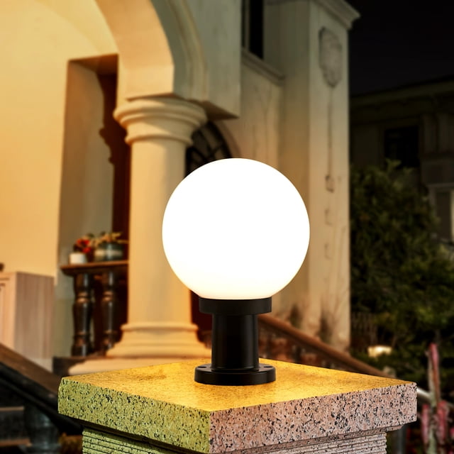 IFANLANDOR Luminaire de Poteau Blanc en Plastique pour Pièce 1 Ensemble