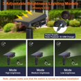 thumbnail image 4 of Focos solares LEREKAM, 40 LED, IP65, impermeables, paquete de 2, 4 of 6