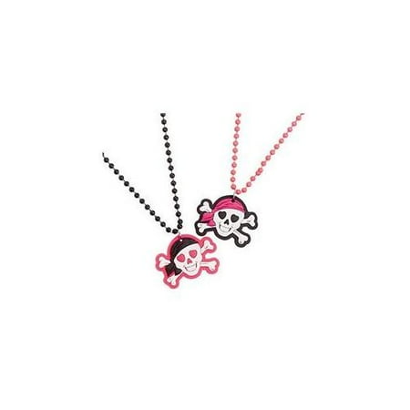 Pink Pirate Beaded Necklaces