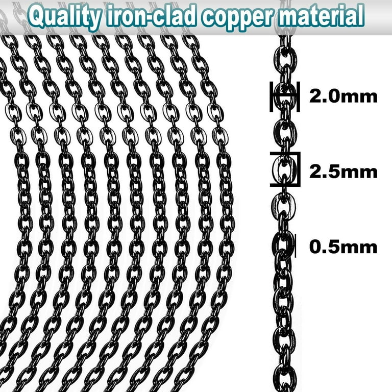 Jishi 33ft Link Cable Chain Roll 2mm, Rose Gold Chain for Jewelry Making  Necklace Earring Bracelet DIY Craft Jewelry Making Find