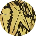 thumbnail image 1 of Ahgly Company Machine Washable Indoor Round Transitional Bakers Brown Area Rugs, 4' Round, 1 of 7