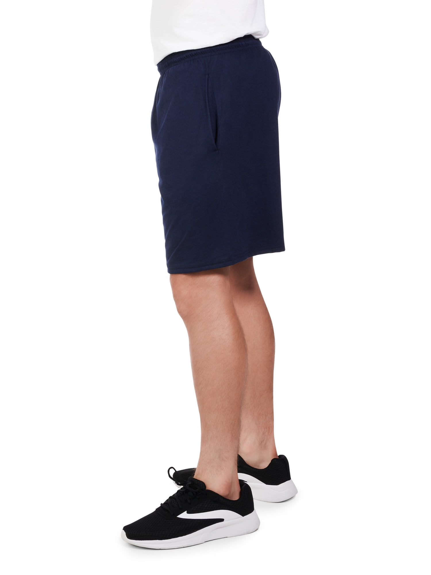 Fruit Of The Loom Men's Jersey Knit Athletic EverSoft Cotton Shorts With Pockets 8 5 9 5 Inseam 2 Pack
