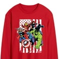 thumbnail image 2 of Marvel The Avengers - American Flag - Adult Long Sleeve Graphic T-Shirt, 2 of 4