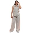 thumbnail image 1 of YARETNI MODA Conjunto Para Dama Pantalon Y Camisa Sin Mangas Rayado, 1 of 5