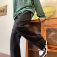 thumbnail image 1 of High Street-pantalones vaqueros de pierna ancha para hombre, Jeans rectos, sueltos, con cremallera y bolsillo con botones, estilo coreano, moda americana Original, otoño e invierno, 2023, 1 of 4