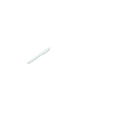 Dixie KH217 Heavy Weight Polystyrene Knife, 7.5" Length, White (Case of 1,000)