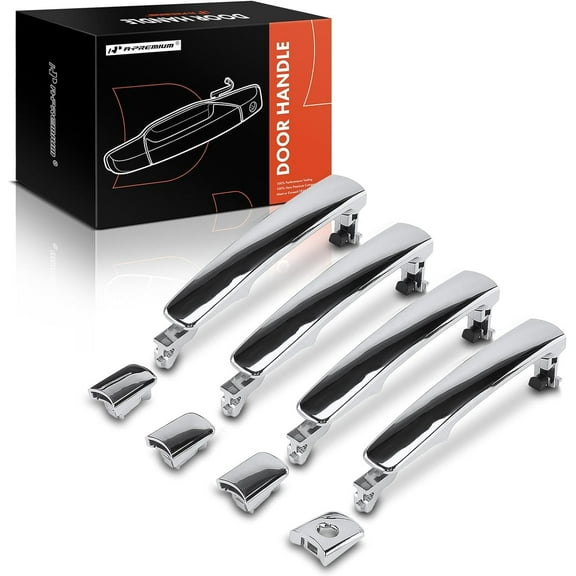 A-Premium - Exterior Door Handles Front and Rear Left and Right - Compatible with Nissan & Infiniti Models - Rogue 2010-2015, Murano 2003-2007, FX35 FX45 2003-2008 - Without Smart Key - 4-PC Set