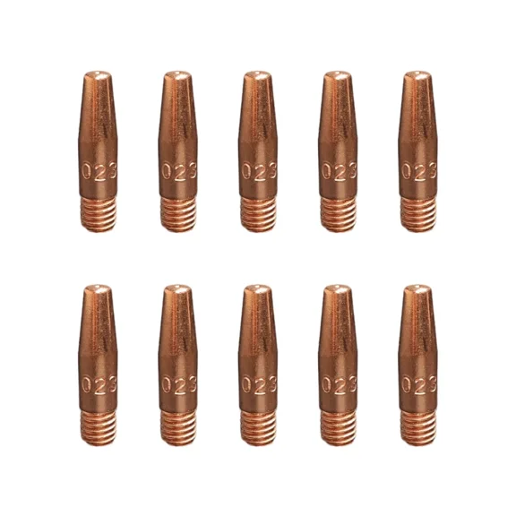 10-Pk 11T-23 .023" Tapered Contact Tips For Tweco Mini #1 Linc. 100L Mig Guns