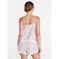 thumbnail image 4 of Joyspun Women's Sleep Cotton Cami and Shorts Set with Lace Trim, Sizes XS-3X, 4 of 6