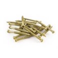 thumbnail image 1 of WoodPro Fasteners TH9X3-1 Tornillos para construcción de madera con cabeza recortada número 9 por 3 pulgadas T15, peso neto de 1 libra, 91 piezas, color dorado, 1 of 1