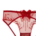 thumbnail image 2 of Gibobby Pantaleta de encaje para mujer Encaje de mujer Sexy Encaje transpirable Ahueca hacia fuera y las nalgas Bragas breves puras(C,Talla única), 2 of 4