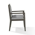 thumbnail image 3 of Benjara Mod 23 Inch Dining Armchair, Rubberwood, Fabric, Set of 2, Ash Gray, 3 of 5