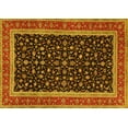 thumbnail image 1 of Ahgly Company Machine Washable Indoor Rectangle Persian Yellow Traditional Area Rugs, 3' x 5', 1 of 4