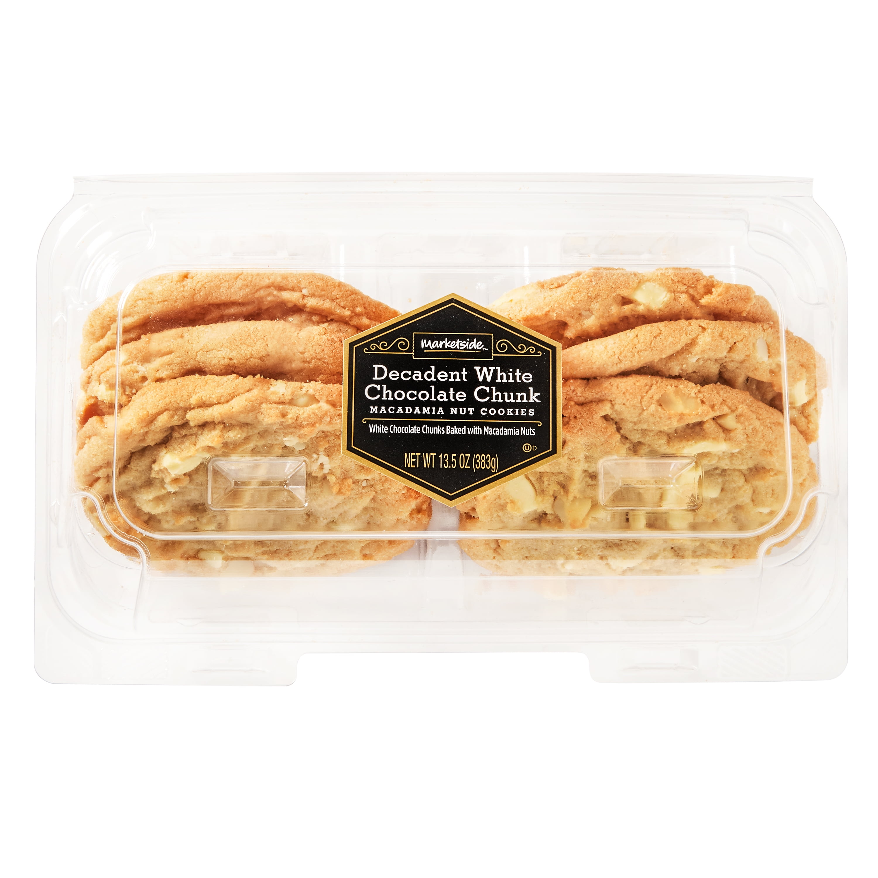 Marketside Decadent White Chocolate Chunk Macadamia Nut Cookies, 6