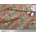 thumbnail image 3 of Soimoi Polyester Crepe Fabric Dot,Octopus & Jellyfish Ocean Print Fabric by The Yard 52 Inch Wide, 3 of 3