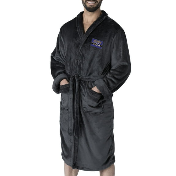 Men's The Northwest Group Black Baltimore Ravens Bathrobe