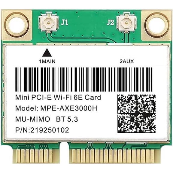 WiFi 6E 3000Mbps Bluetooth 5.2 AX210HMW MPE-AXE3000H for Intel AX210 Wireless Mini PCI-E WiFi Card 802.11ax/ac 2.4G/5Ghz Adapter Than AX200