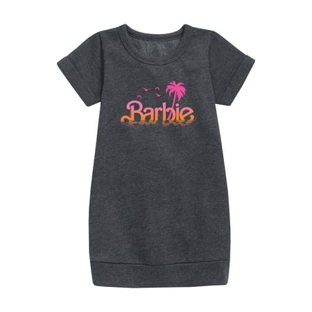 

Barbie - Sunset and Palm Trees - Toddler And Youth Girls Fleece Dress