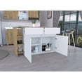 thumbnail image 3 of Barra de Cocina Polux Blanco Y Beige Virtual Muebles, 3 of 8