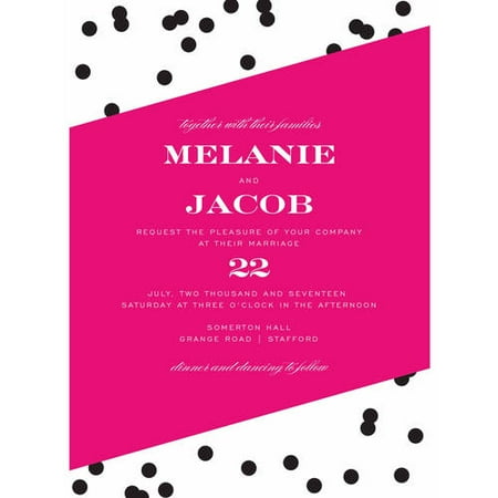 Dots and Stripes Standard Wedding Invitation