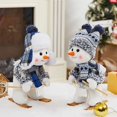 thumbnail image 2 of Decoración navideña para el hogar 2024, muñeco de nieve azul marino, linda muñeca, regalo para niños, decoraciones navideñas de Año Nuevo, Papá Noel, 2 of 5