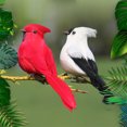 thumbnail image 3 of Pluma de pájaro para Navidad, simulación de pájaro, decoración de jardín, pájaro de espuma falsa, 3 of 14