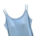 thumbnail image 4 of Timegard Womens Tank Tops with Built in Bra Scoop Neck Solid Color Comfy Casual Pjs Tops Loungewear, 4 of 7
