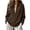 Brown, variant on Lutiedan Oversized Sweatshirt for Women Half Zip Long Sleeve Corduroy Sweatshirt Fall Casual Pullover Shirts with Pocket S-XXL