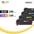 thumbnail image 3 of Toner Bank Compatible Toner Cartridge for Xerox 106R01597 106R01594 106R01595 106R01596 Black Cyan Magenta Yellow Phaser 6500 6500N 6500DN WorkCentre6505 6505N 6505D Printer Ink 4-Pack, 3 of 8
