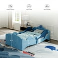 thumbnail image 6 of Ages 18+ Months Old Kids with Removable Safety Guard Rails, Low to Ground Design, Certified Fabric Beds (Khaki), 6 of 8