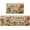 Beige, variant on White Mushrooms Floral Leaves Spring Kitchen Mats Set of 2, Home Decor Low-Profile Kitchen Rugs for Floor - 17x29 and 17x47 Inch