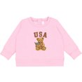 thumbnail image 2 of Inktastic USA Teddy Bear Baby Sweatshirt, 2 of 4