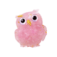thumbnail image 4 of Luzkey Collection de Décorations de Bureau Petite Sculpture de Hibou pour Bibliothèque Table Intérieure Rose, 4 of 8