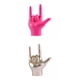 thumbnail image 1 of 2x Love You Finger Gesture Estatua Estatuilla Rock Mano Escultura Para Gabinete Sunnimix estatua escultura, 1 of 8