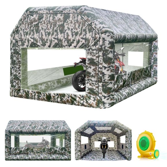 Cabina de Pintura Inflable LVAOSTT 3x2.5x2.5 m con Soplador de 550W