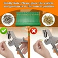 thumbnail image 5 of 1000Pcs Grommet Tool Kit with Bag, 3/8 and 1/4 Tarp Grommet Kit with 250Pcs 10mm Grommets and 250Pcs 6mm Grommets, Grommets for Fabrics, Tarps, Vinyl and Banners, 5 of 13