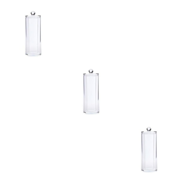 Cateissary Caja de bastoncillos, estuche para joyas, soporte transparente para el hogar, diseño de tapa a prueba de polvo, dulce regalo, caja de Type1 NO1