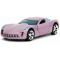 Pink Slips 1:32 W2 2009 Chevy Corvette Stingray Concept Die-Cast Car, Toys for Kids and AdultsDusty Purple