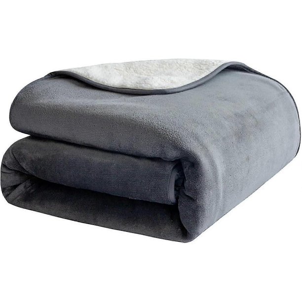 Manta impermeable para perros, de franela y sherpa de 3 capas, para cama, sofá, 127 x 152 cm - q36