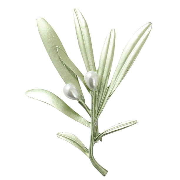 Broche de aleación de perlas, broche con forma de planta, Pin de pecho Unisex, joyería, regalo de cumpleaños, broches para decoración de ropa Ropa, zapatos y accesorios Miscelánea XZ3905