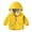 Yellow, variant on Otqutp Toddler Boys Solid Hooded Lined Windbreaker Kids Water-Resistant Lightweight Jacket Zip Up Outwear Coat with Pockets