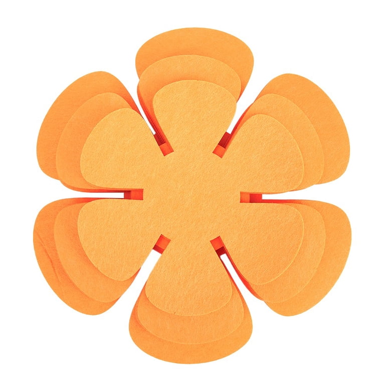 6-Piece Felt Pan Protector Set - 3 Sizes For Stacking Pots And Pans, Cyan Color