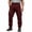 Wine, variant on Simua Men's Outdoor Cargo Pants with Drawstring Waist - Durable Softshell Pants with Multiple Pockets for Hiking and Work (L-XXXXL)