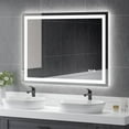 thumbnail image 1 of USHOWER 48x36 Inch Modern LED Bathroom Mirror - Smart Backlit Vanity Mirror with Anti-Fog, Dimmable Lights, Wall Mounted, 1/5 Inch Tempered Glass, 1 of 4