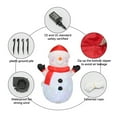 thumbnail image 4 of Christmas Inflatable Snowman 45 Inches Outdoor LED Lighted Decoration with Blower Included Waterproof PVC Material Holiday Yard Decor for Party Festival, 4 of 7