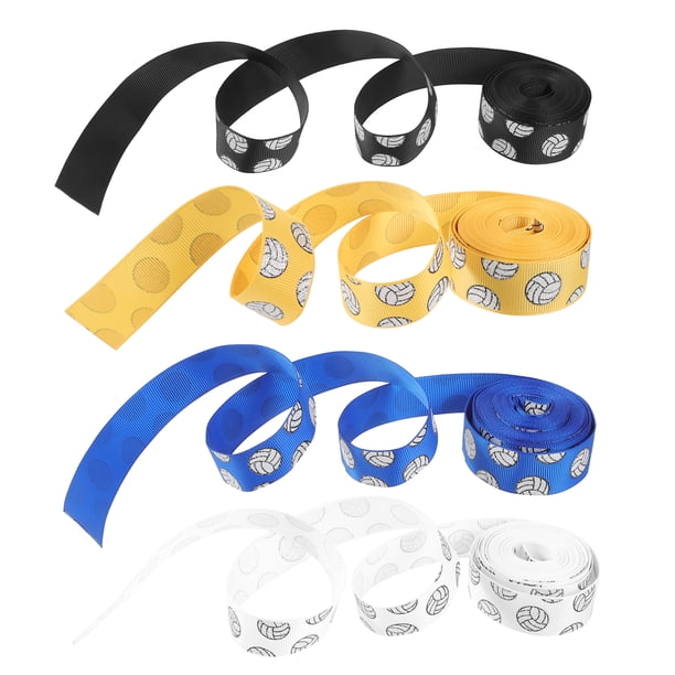 4 rollos de cintas de voleibol, decoraciones de voleibol, cintas deportivas para manualidades, envoltura de regalos, decoración de fiestas